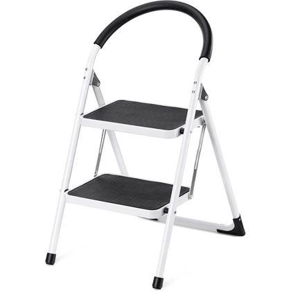 Obrazek z Składane metalowe stopnie 2-stopniowe 83 cm