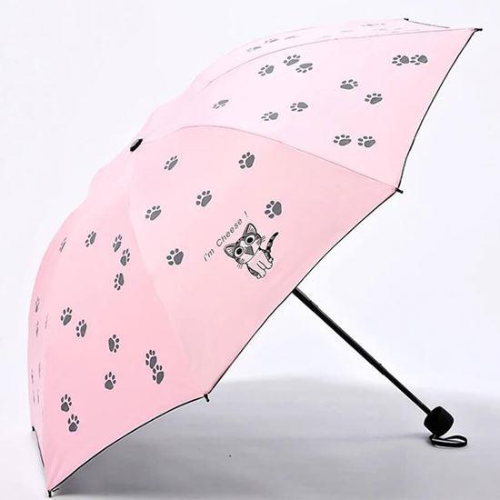 Obrazek z Składany parasol dla kota - jasnoróżowy