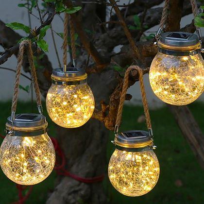 Obrazek z Solarny lampion ogrodowy