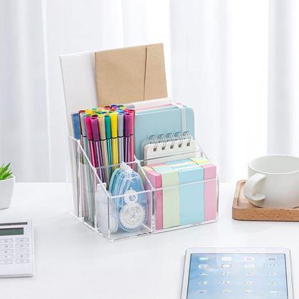 Obrazek z Przezroczysty organizer z 5 przegródkami