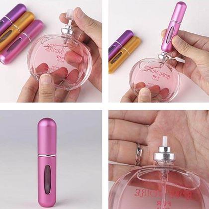 Obrazek z Wymienny atomizer do perfum  -  różowy