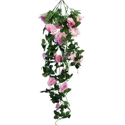Obrazek z Sztuczna zwisająca roślina 90 cm -  różowy