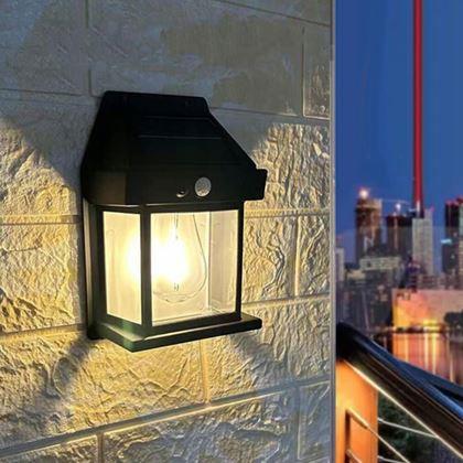 Obrazek z Ścienna lampa solarna z czujnikiem ruchu