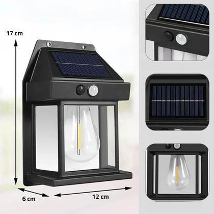 Obrazek z Ścienna lampa solarna z czujnikiem ruchu