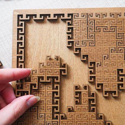 Obrazek z Drewniane puzzle labirynt
