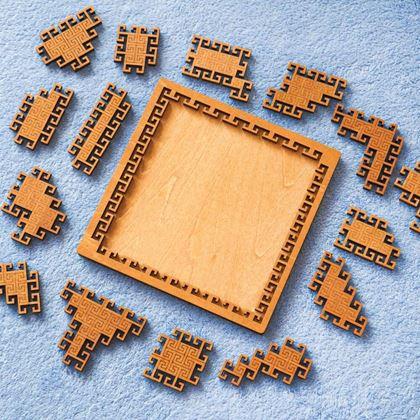 Obrazek z Drewniane puzzle labirynt