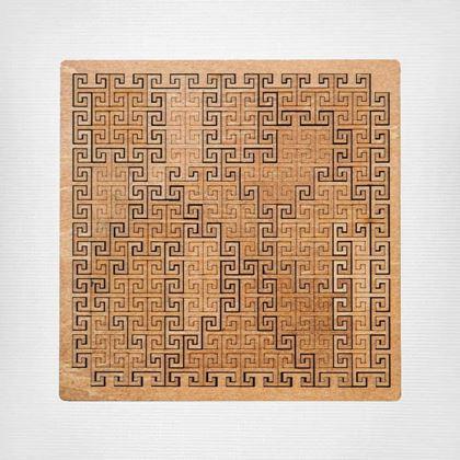 Obrazek z Drewniane puzzle labirynt
