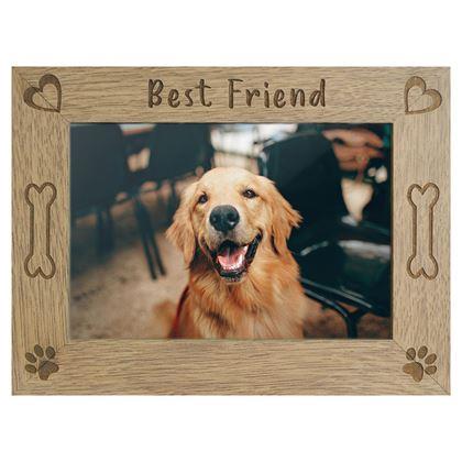 Obrazek z Drewniana ramka na zdjęcia "Best Friend", 10 x 15 cm