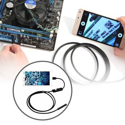 Obrazek z Endoskopowa kamera inspekcyjna VGA 640x480 microUSB/USB-A