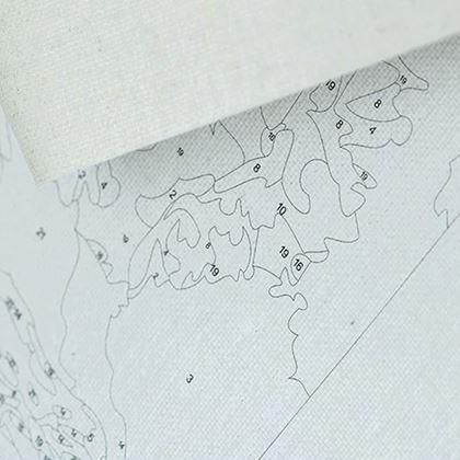 Obrazek z Malowanie po numerach, naciągnięte płótno na ramę -  lilak