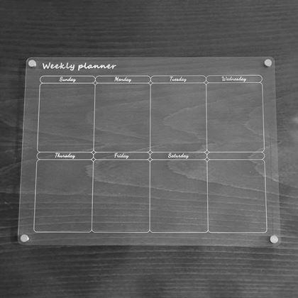 Obrazek z Tygodniowy magnetyczny planer na lodówkę