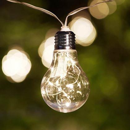 Obrazek z Łańcuch świetlny na energię słoneczną - żarówki