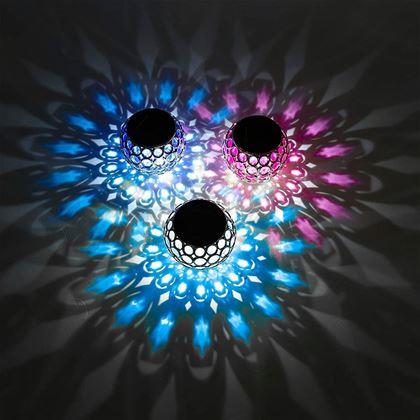 Obrazek z Kolorowa lampa solarna  - różowa