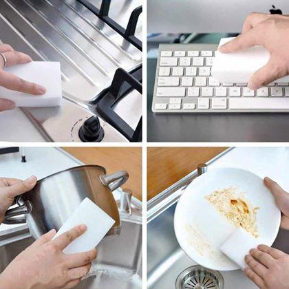 Obrazek z 10 szt. Melaminowe nano gąbki czyszczące