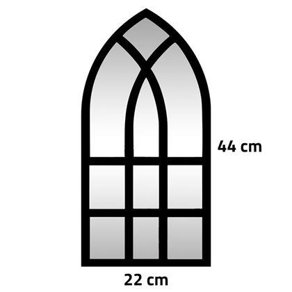 Obrazek z Ścienne samoprzylepne lustro w kształcie okna 44x22 cm