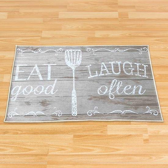 Obrazek z Mata antypoślizgowa 90x60 cm - Eat Good, Laugh Often
