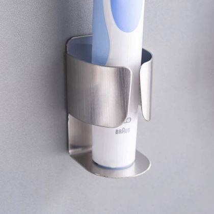 Obrazek z Nierdzewny uchwyt na elektryczną szczoteczkę do zębów