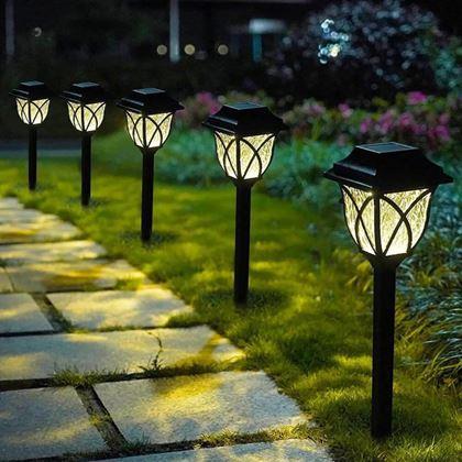 Obrazek z Zestaw 2 lamp solarnych LED do ogrodu