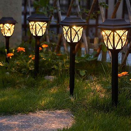 Obrazek z Zestaw 2 lamp solarnych LED do ogrodu