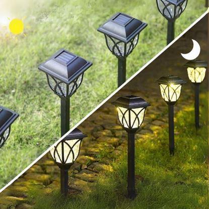 Obraz Zestaw 2 lamp solarnych LED do ogrodu