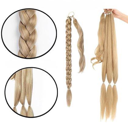 Obrazek z Doczepiany warkocz do włosów 85 cm -  blond