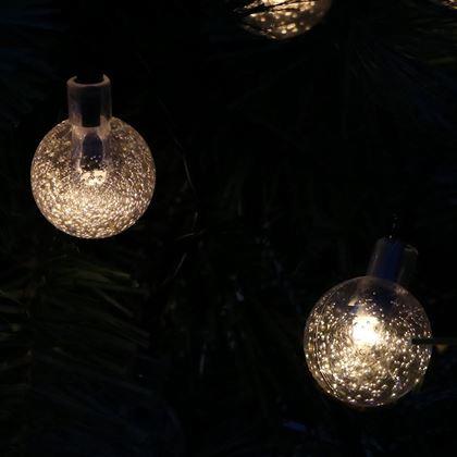 Obrazek z Dekoracyjne oświetlenie solarne 30 żarówek 4,4 m