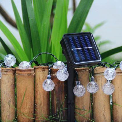 Obrazek z Dekoracyjne oświetlenie solarne 30 żarówek 4,4 m