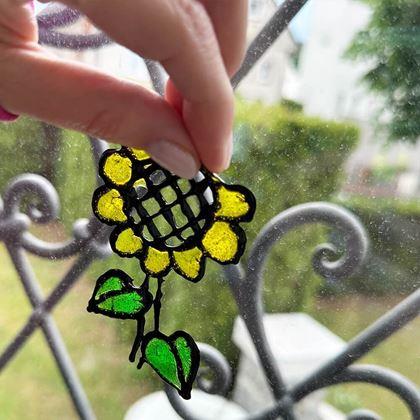 Obrazek z Farby do szkła z szabloną