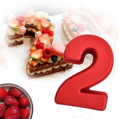 Obraz Silikonowa forma do pieczenia w kształcie cyfry