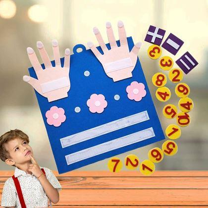 Obrazek z Matematyczna mata z numerami i palcami