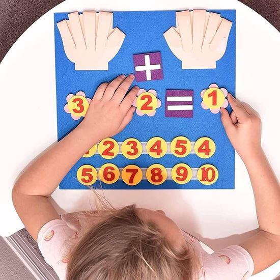 Obrazek z Matematyczna mata z numerami i palcami