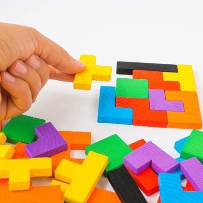 Obrazek z Drewniane puzzle - kształty
