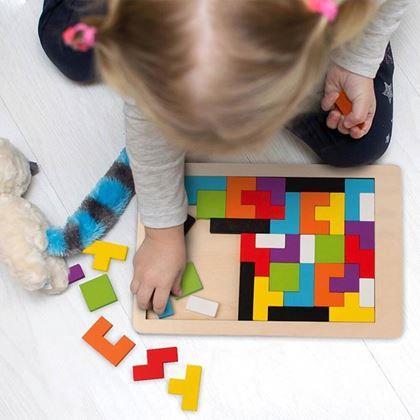 Obrazek z Drewniane puzzle - kształty