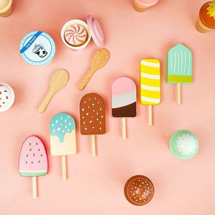 Obrazek z Drewniany stojak na lody
