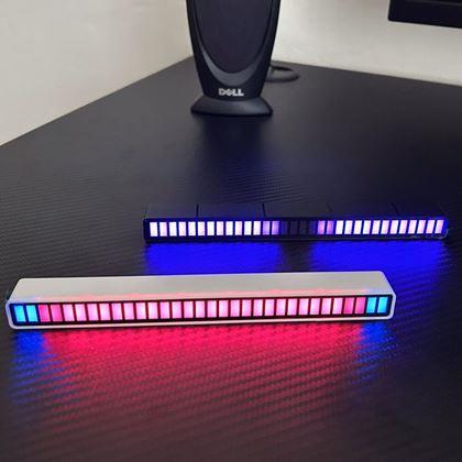 Obrazek z Panel świetlny LED reagujący na dźwięk  -  czarne