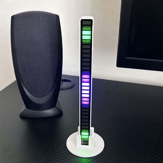 Obrazek z Panel świetlny LED reagujący na dźwięk  -  białe