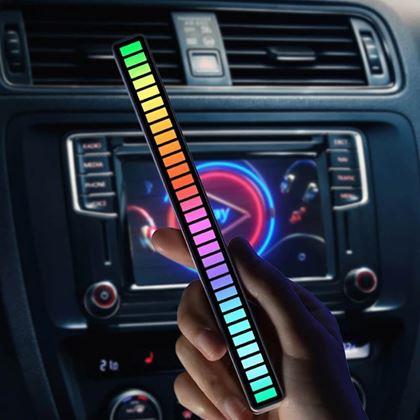 Obrazek z Panel świetlny LED reagujący na dźwięk  -  czarne