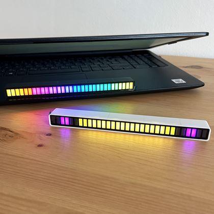 Obrazek z Panel świetlny LED reagujący na dźwięk  -  czarne