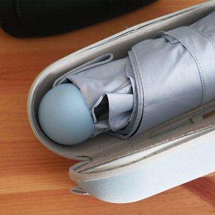 Obrazek z Mini składany parasol z etui - Niebieski