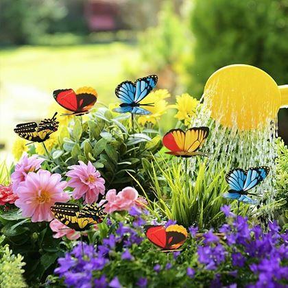 Obrazek z Ozdoba do doniczki 24 szt. – motyl