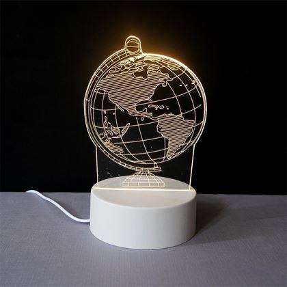 Obrazek z Dekoracyjna lampa 3D  -  globus