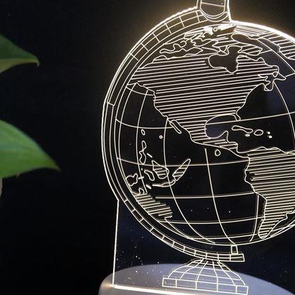 Obrazek z Dekoracyjna lampa 3D  -  globus