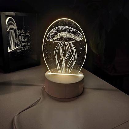 Obrazek z Dekoracyjna lampa 3D  -  meduza