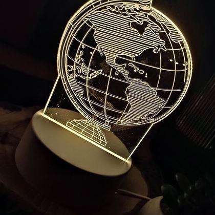 Obrazek z Dekoracyjna lampa 3D  -  globus