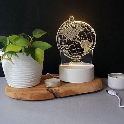 Obrazek z Dekoracyjna lampa 3D  -  globus