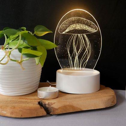 Obrazek z Dekoracyjna lampa 3D  -  meduza