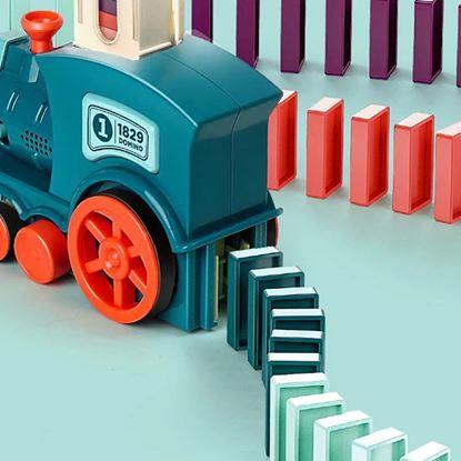 Obraz Pociąg układający domino