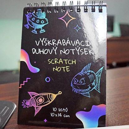 Obraz Tęczowy notes do zdrapywania