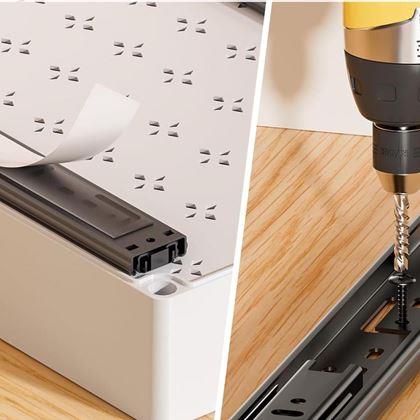 Obrazek z Wysuwany organizer biały 13,5x37 cm