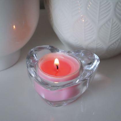 Obrazek z Szklany świecznik na tealight